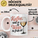 Kaffee Weintrinker Tasse Geschenk Lustige Geschenkidee Weil Es für Wein Zu Früh Ist Weiß Trendation
