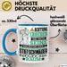 Stiefschwäger Geschenk Tasse Lustiger Spruch Erheben Sie Sich Der Stiefschwäger Betritt den Raum Blau Trendation