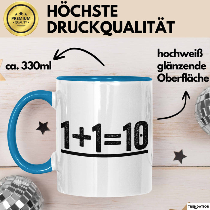 Informatik Softwareprogrammierer Tasse Geschenk Lustige Geschenkidee Spruch Blau Trendation