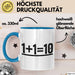 Informatik Softwareprogrammierer Tasse Geschenk Lustige Geschenkidee Spruch Blau Trendation