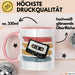 Retro Vintage Kassette Tasse Geschenk Lustige Geschenkidee Spruch Rosa Trendation
