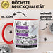 Snowboarderin Tasse Geschenk Spruch Wer Will Schon Prinzessin Sein Wenn Man Auch Snowboarderin Sein Kann Rot Trendation