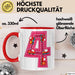 4. Geburtstag Tasse Geschenk Mädchen Jungs 4Er Geburstagsgeschenk Becher Rot Trendation
