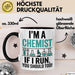 Chemiker Chemielehrer Tasse Geschenk Lustige Geschenkidee Spruch Ich Bin Chemiker Wenn Ich Renne Solltest Du Das Auch Trendation
