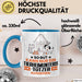 Tierheimunterstützer Geschenk Tasse So Gut Kann Nur Ein Tierheimunterstützer Aussehen Geschenkidee Kaffee-Becher Blau Trendation