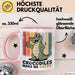 Krokodil Tier Tasse Geschenk Lustige Geschenkidee Spruch Krokodile Machen Mich Glücklich Rosa Trendation