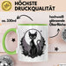 Goth Fan Tasse Geschenkidee für Freunde düsterer Ästhetik Grün Trendation