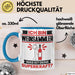 Weinsammler Tasse Geschenk für Weinsammler Geburtstag Lustiger Spruch Kaffee-Becher Was Ist Deine Superkraft Blau Trendation