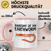 Regenwurm Tasse Geschenk Lustige Geschenkidee Spruch Anatomie Eines Regenwurms Rosa Trendation