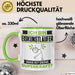 Eiskunstläufer Tasse Geschenk für Eiskunstläufer Geburtstag Lustiger Spruch Kaffee-Becher Was Ist Deine Superkraft Grün Trendation