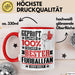 Fußballfan Geschenk Lustiger Spruch für Fußballfan Geschenkidee Bester Fußballfan Der Welt Rot Trendation