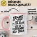 Petra-Marie Tasse Geschenk Niemand Ist Perfekt Petra-Marie Verdammt Nah Dran Geschenkidee Rosa Trendation