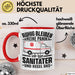 Sanitäter Tasse Geschenk Ruhig Bleiben Ich Bin Sanitäter Und Regel Das Geschenkidee Rettungssanitäter Rot Trendation