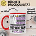 Hip-Hop-Fan Geschenk Tasse Lustiger Spruch Erheben Sie Sich Der Hip-Hop-Fan Betritt den Raum Rot Trendation