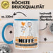 Neffe Geschenk Tasse Ich Bin Neffe Aber Sag Doch Einfach Superheld Lustige Geschenkdiee für Neffe Kaffee-Becher Blau Trendation