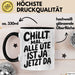Ute Tasse Geschenk Chillt Mal Alle Ute Ist Ja Jetzt Da Geschenkidee Becher mit Name Schwarz Trendation