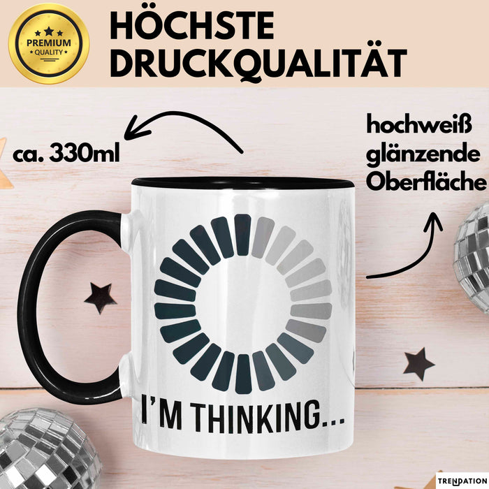 Gamer Gaming Liebhaber Tasse Geschenk Lustige Geschenkidee Spruch Ich Denke Nach Trendation