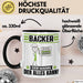 Bäcker Tasse Geschenk für Bäcker Der Mann Der Alles Kann Geschenkidee zum Geburtstag Schwarz Trendation