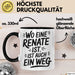 Renate Tasse Geschenk Wo Eine Renate Ist Ist Auch Ein Weg Geschenkidee Becher mit Name Schwarz Trendation