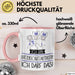 Geschenk für Katzenschutzaktivistin Tasse Lustige Geschenkidee Geburtstag Ich Bin Katzenschutzaktivistin Ich Darf Das Rosa Trendation