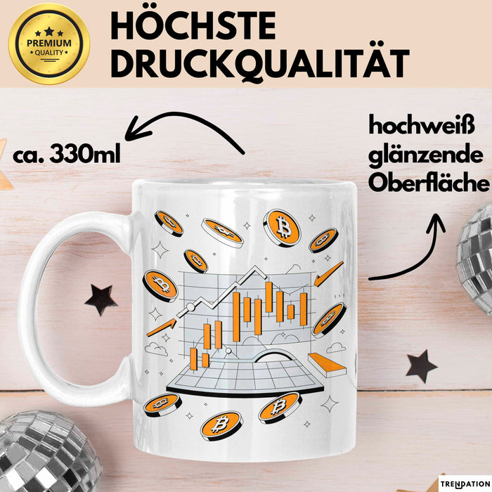 Krypto Trader Tasse Geschenk Lustige Geschenkidee Spruch Für Coin Beobachter Weiß Trendation