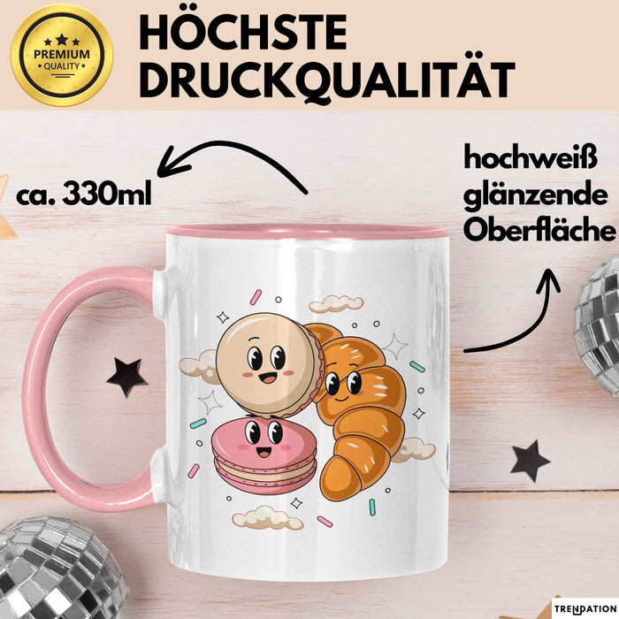 Bäcker Gebäck Tasse Geschenk Lustige Geschenkidee Spruch Für Gebäck Liebhaber Rosa Trendation