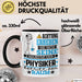 Physiker Geschenk Tasse Lustiger Spruch Erheben Sie Sich Der Physiker Betritt den Raum Schwarz Trendation
