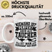 Taucher Tasse Geschenk Becher Niemand Ist Perfekt Aber Als Taucher Ist Man Nah Dran Weiß Trendation