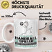 Handballspieler Geschenk Tasse Ich Bin Handballspieler Aber Sag Doch Einfach Superheld Lustige Geschenkdiee für Handballspieler Kaffee-Becher Weiß Trendation