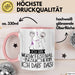 Geschenk für Musikfestival-Besucherin Tasse Lustige Geschenkidee Geburtstag Ich Bin Musikfestival-Besucherin Ich Darf Das Rosa Trendation