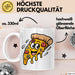 Pizzaliebhaber Tasse Geschenkidee für Pizza Slice Süchtige Weiß Trendation
