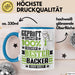 Bäcker Geschenk Lustiger Spruch für Bäcker Geschenkidee Bester Bäcker Der Welt Blau Trendation