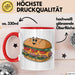 Sandwich Liebhaber Tasse Geschenkidee für Snack Stapel Fan Rot Trendation