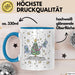 Weihnachten Tasse Geschenk Alien Weihnachtsbaum Geschenkidee Alien-Fans Geschenke Jungs Männer Grafik Blau Trendation