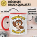 Eule Tierliebhaber Tasse Geschenk Lustige Geschenkidee Spruch Verrückte Eulen Lady Rot Trendation