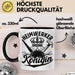 Heimwerker Geschenk Tassen Partner-Tassen Kaffee-Becher Heimwerker Königin Frauen Schwarz Trendation