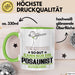 Posaunist Geschenk Tasse So Gut Kann Nur Ein Posaunist Aussehen Geschenkidee Kaffee-Becher Grün Trendation