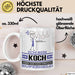 Koch Geschenk Tasse Ich Bin Koch Aber Sag Doch Einfach Superheld Lustige Geschenkdiee für Koch Kaffee-Becher Weiß Trendation