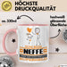 Neffe Geschenk Tasse Ich Bin Neffe Aber Sag Doch Einfach Superheld Lustige Geschenkdiee für Neffe Kaffee-Becher Rosa Trendation