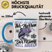 Angler Geschenk Tasse Spruch Männer Angeln Geschenkidee Kaffee-Becher Fischer Angeln Blau Trendation