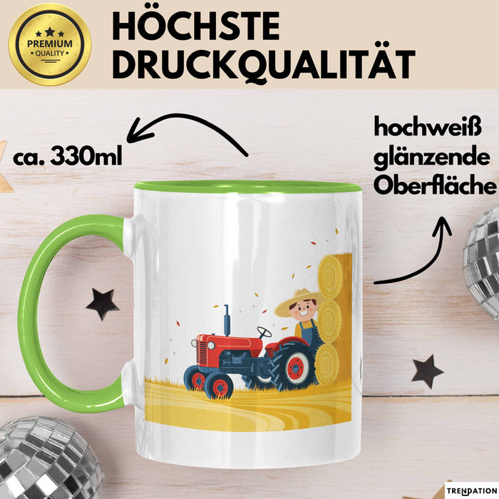 Landwirt Tasse Geschenk Lustige Geschenkidee Spruch Für Landleben Liebhaber Grün Trendation