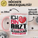 Arzt Ausbildung Tasse Geschenk Ich Bin Arzt In Der Ausbildung Ich Darf Das Geschenkidee Spruch Rosa Trendation