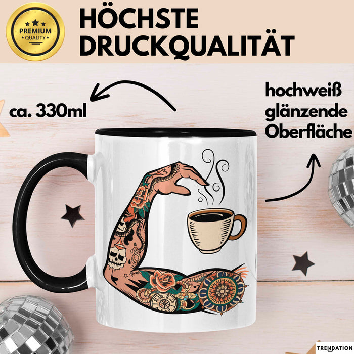 Tattoo Sammler Tasse Geschenkidee für Tinten Fanatiker Trendation