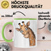 Sarkastische Giraffe Tasse Geschenk Lustige Geschenkidee Spruch Grün Trendation