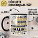 Maler Geschenk Tasse Lustiger Spruch Erheben Sie Sich Der Maler Betritt den Raum Schwarz Trendation