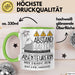 Abenteurerin Tasse Geschenk Lustig Abstand Halten Hochleistungs-Abenteurerin Mit Drang Zur Perfektion Bei Der Arbeit Grün Trendation