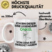 Onkel Geschenk Tasse Lustige Geschenkidee Geburtstag für Onkel Ich Bin Dieser Legendäre Onkel Von Dem Alle Geredet Haben Kaffee-Becher Weiß Trendation