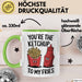 Romantisches Paar Jahrestagsfeier Tasse Geschenk Lustige Geschenkidee Spruch Du Bist Der Ketchup Zu Meinen Pommes Grün Trendation