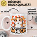 Meerschweinchen Tierliebhaber Tasse Geschenk Lustige Geschenkidee Spruch Wheek Weiß Trendation
