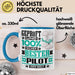 Pilot Geschenk Lustiger Spruch für Pilot Geschenkidee Bester Pilot Der Welt Blau Trendation
